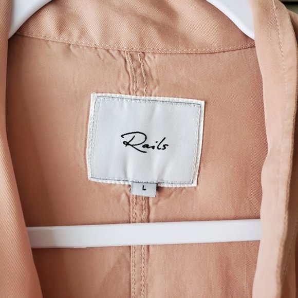 RAILS Rowen Anorak Utility Button Down Jacket sz L - Picture 7 of 8